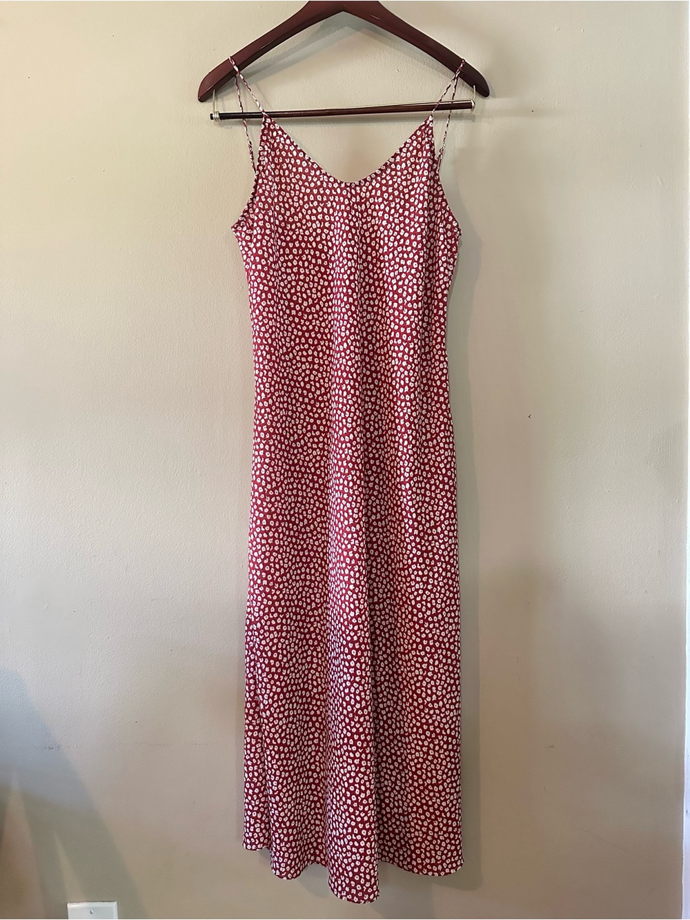 RESA Suki Harli Lily Slip Dress in Campari,  Sz L